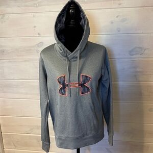 Under Armour Gray Hoodie with Red Accents